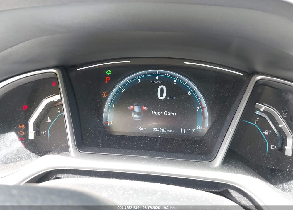 2017 HONDA CIVIC EX VIN: 19XFC2F75HE068329