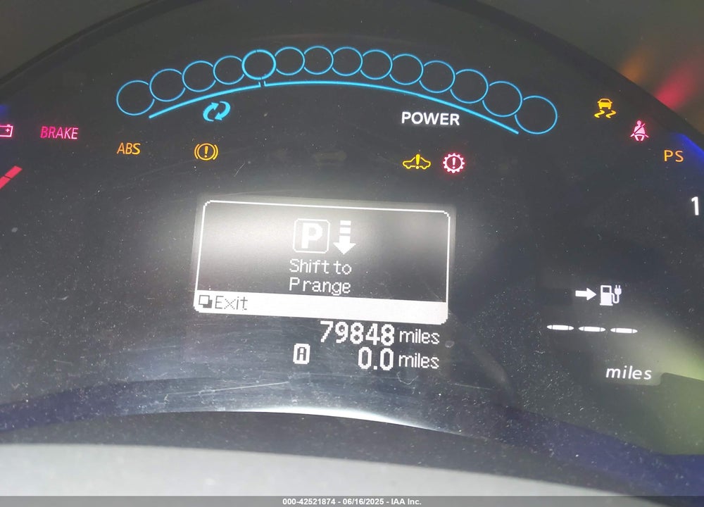 2012 NISSAN LEAF SL VIN: JN1AZ0CP0CT021309