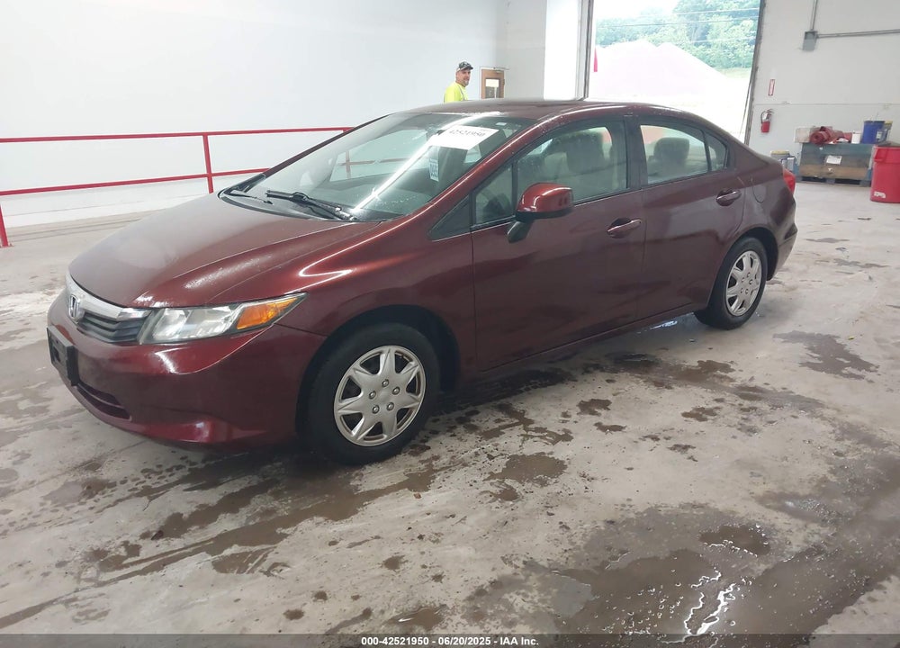 2012 HONDA CIVIC LX VIN: 19XFB2F55CE042257