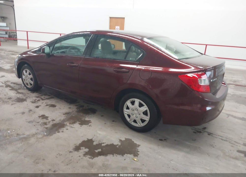 2012 HONDA CIVIC LX VIN: 19XFB2F55CE042257