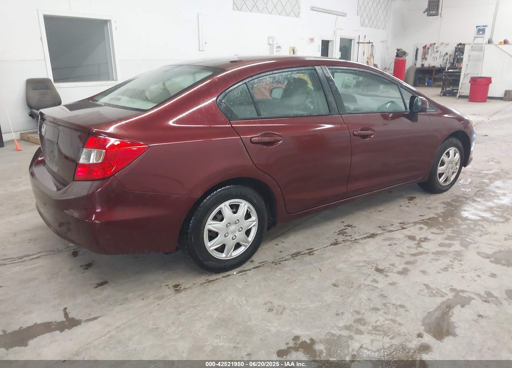 2012 HONDA CIVIC LX VIN: 19XFB2F55CE042257
