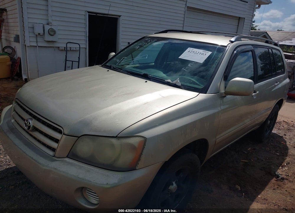 2003 TOYOTA HIGHLANDER V6 VIN: JTEGF21AX30109629