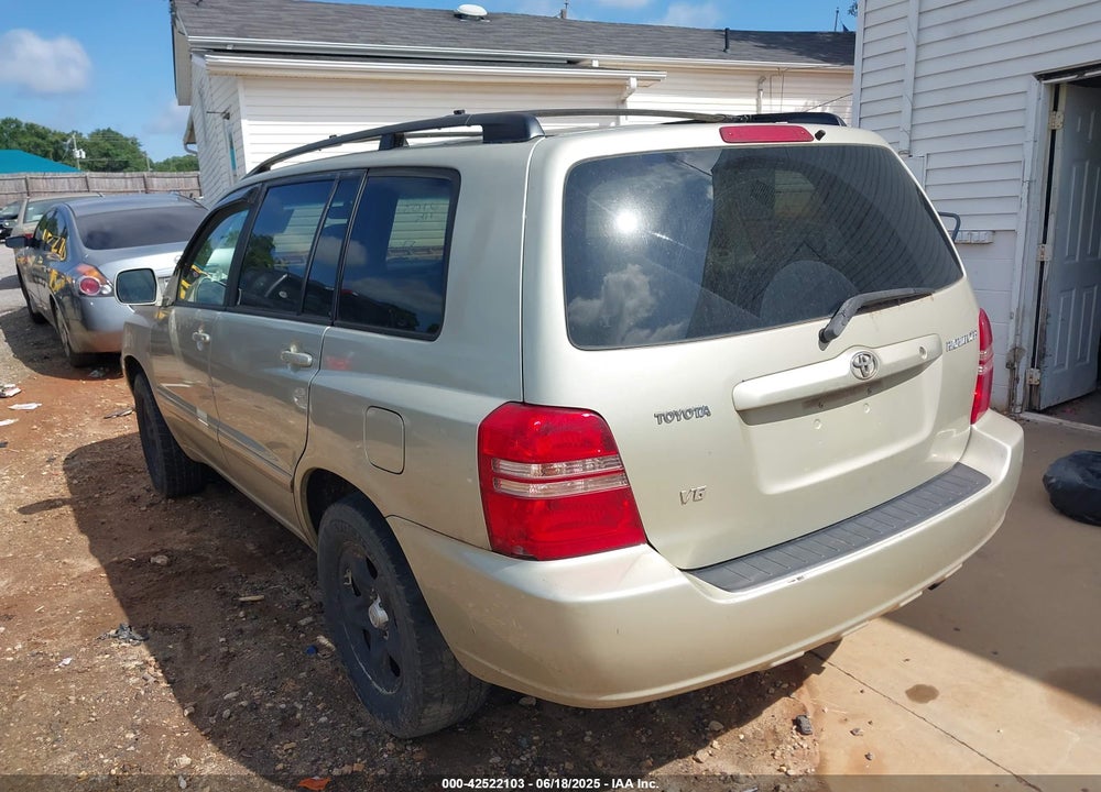 2003 TOYOTA HIGHLANDER V6 VIN: JTEGF21AX30109629