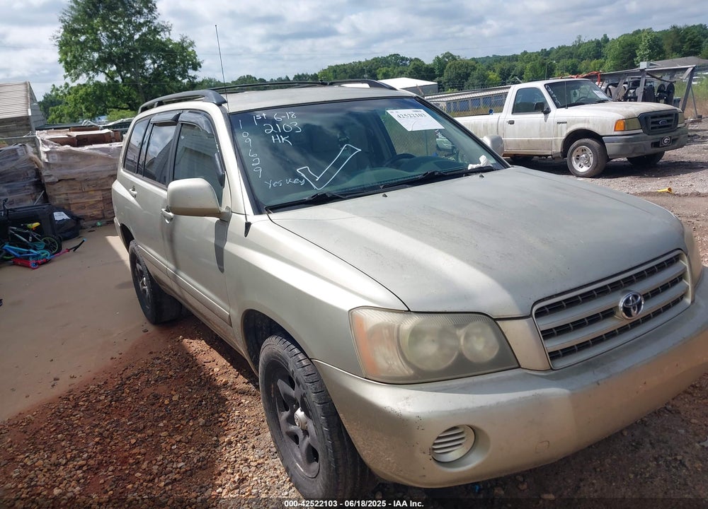 2003 TOYOTA HIGHLANDER V6 VIN: JTEGF21AX30109629