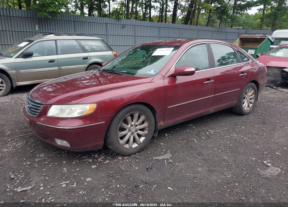 2009 HYUNDAI AZERA VIN: KMHFC46F79A372233