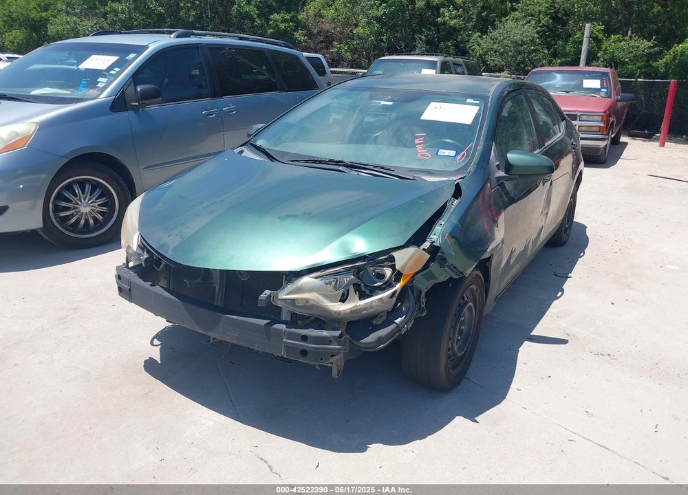 2014 TOYOTA COROLLA LE VIN: 5YFBURHEXEP028306
