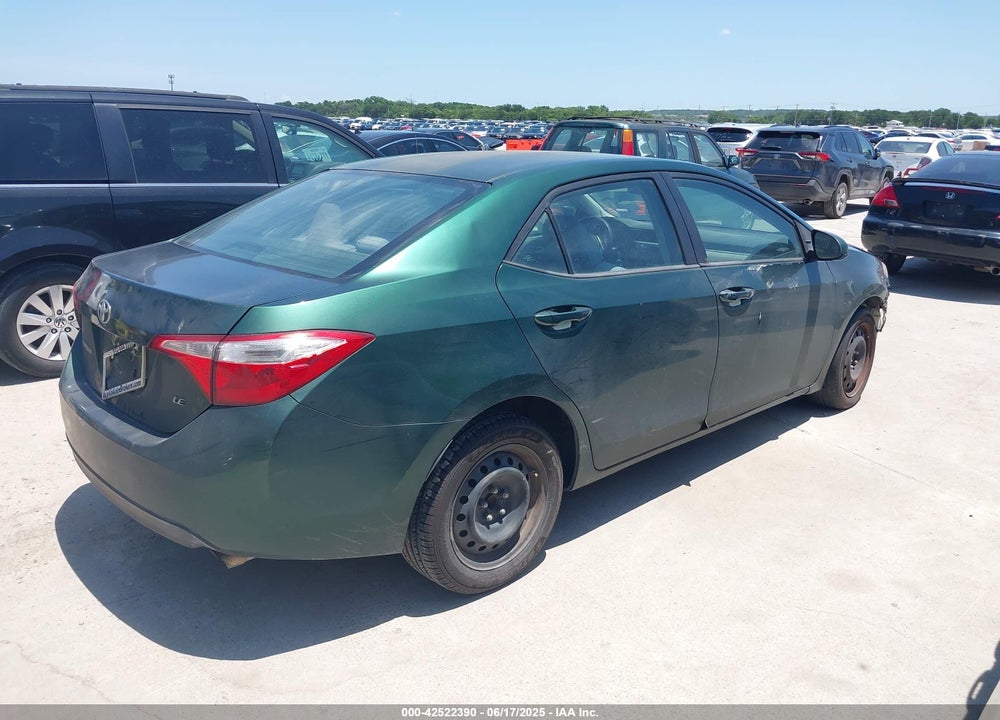 2014 TOYOTA COROLLA LE VIN: 5YFBURHEXEP028306