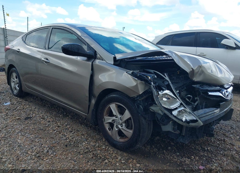 2014 HYUNDAI ELANTRA VIN: 5NPDH4AEXEH533656