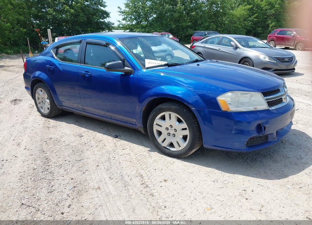 2013 DODGE AVENGER SE VIN: 1C3CDZAB9DN531197