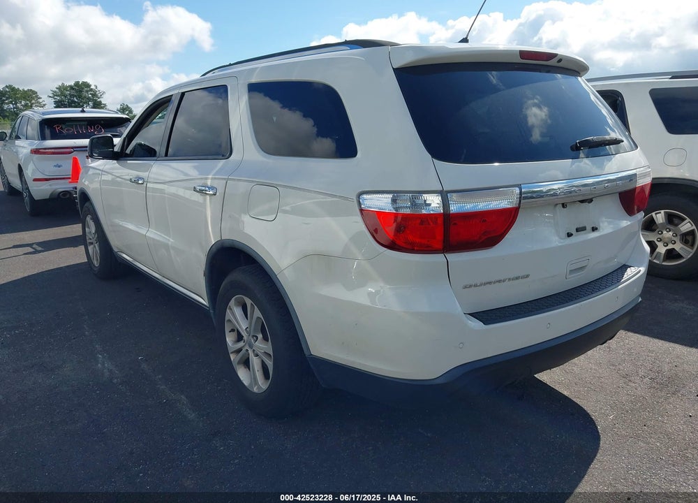 2012 DODGE DURANGO VIN: 1C4RDHAG0CC212597