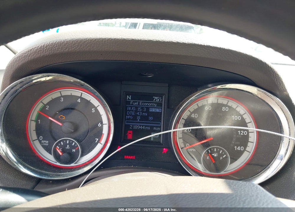 2012 DODGE DURANGO VIN: 1C4RDHAG0CC212597