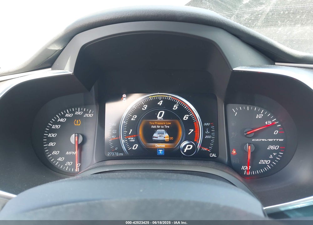2019 CHEVROLET CORVETTE STINGRAY VIN: 1G1YB2D78K5105612