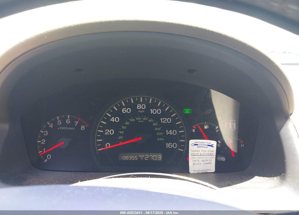 2005 HONDA ACCORD 2.4 EX VIN: 1HGCM55835A083410