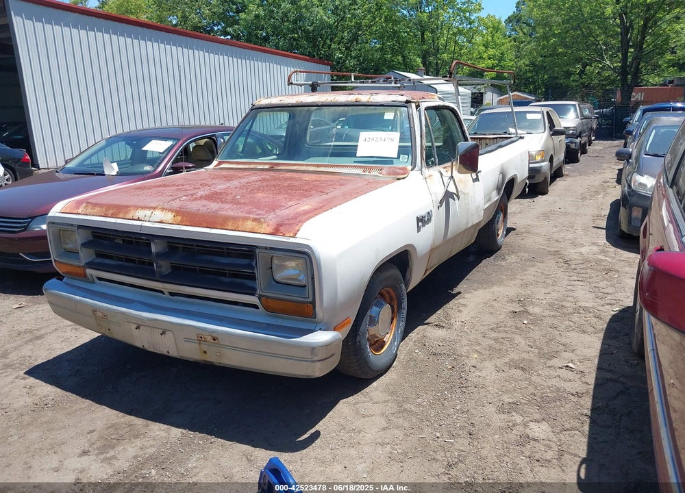 1987 DODGE D-SERIES D150 VIN: 1B7HD14TXHS389456