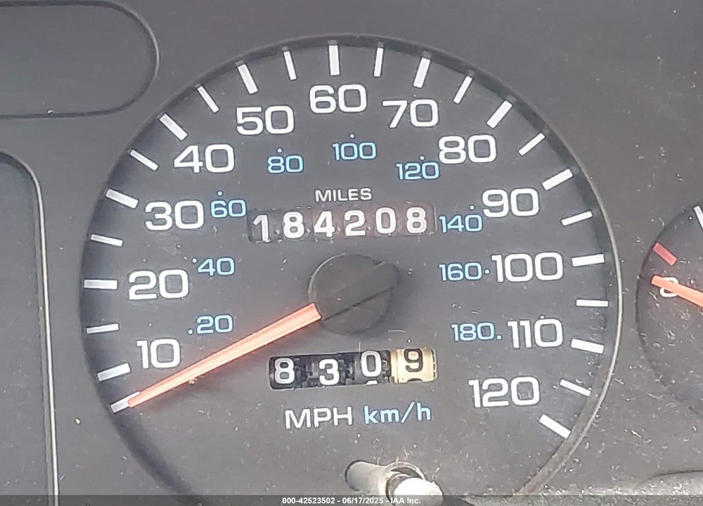 1997 DODGE RAM 1500 VIN: 1B7HC16X7VS296456