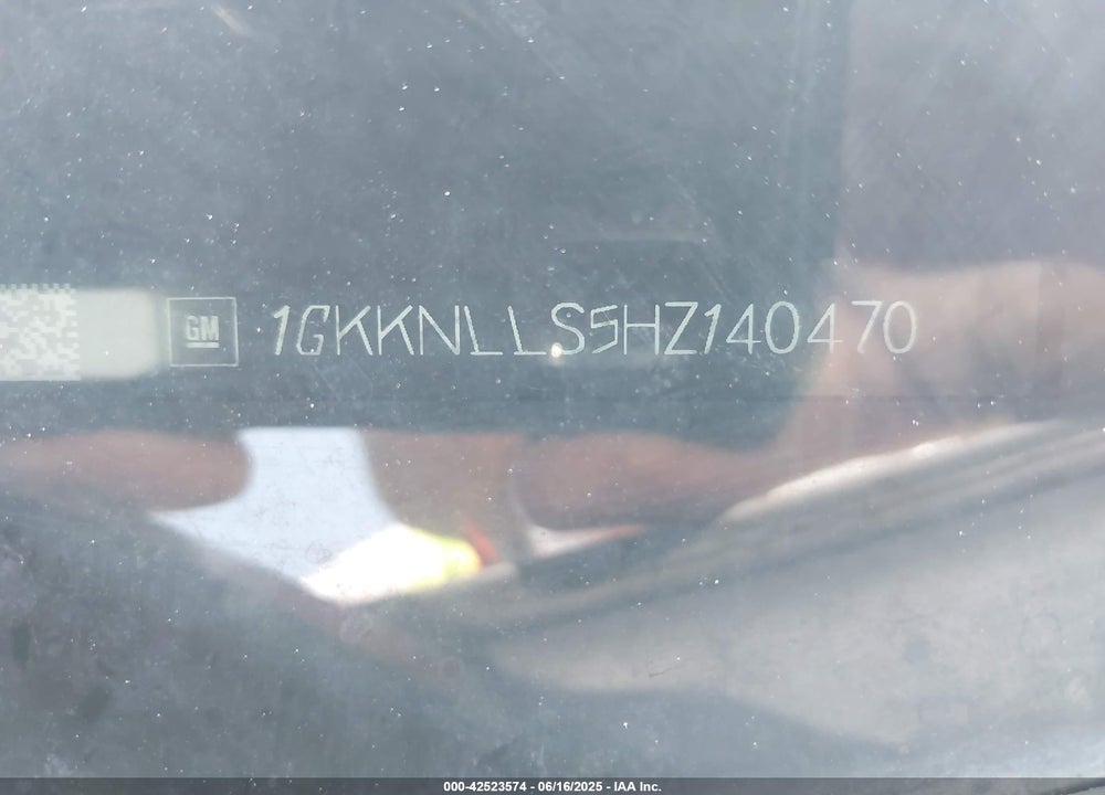 2017 GMC ACADIA VIN: 1GKKNLLS5HZ140470