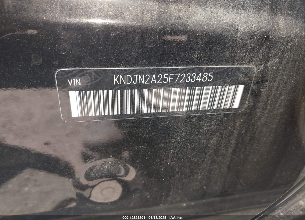 2015 KIA SOUL VIN: KNDJN2A25F7233485