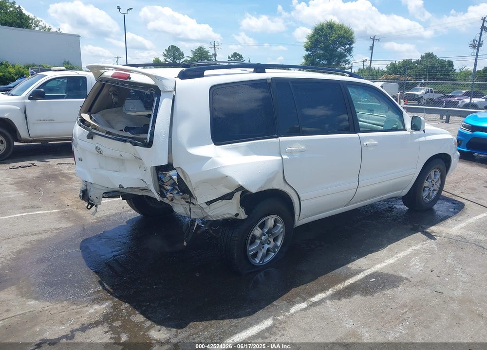 2007 TOYOTA HIGHLANDER V6 VIN: JTEDP21AX70138845