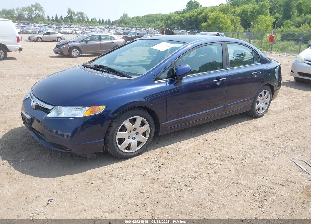 2008 HONDA CIVIC LX VIN: 1HGFA16598L005709