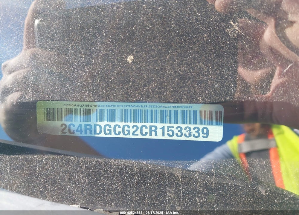 2012 DODGE GRAND CARAVAN SXT VIN: 2C4RDGCG2CR153339
