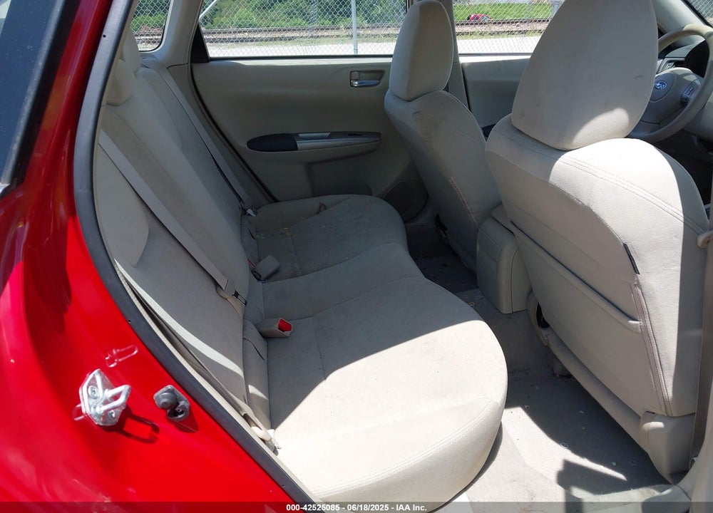 2008 SUBARU IMPREZA VIN: JF1GE61688H519256