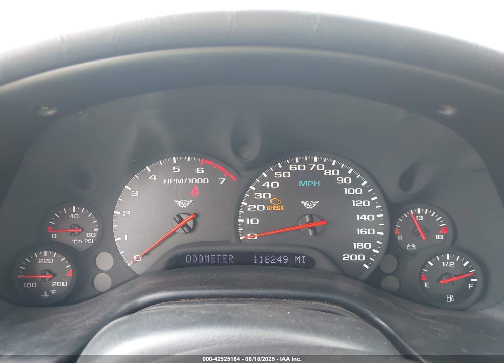 1998 CHEVROLET CORVETTE VIN: 1G1YY22G3W5110062
