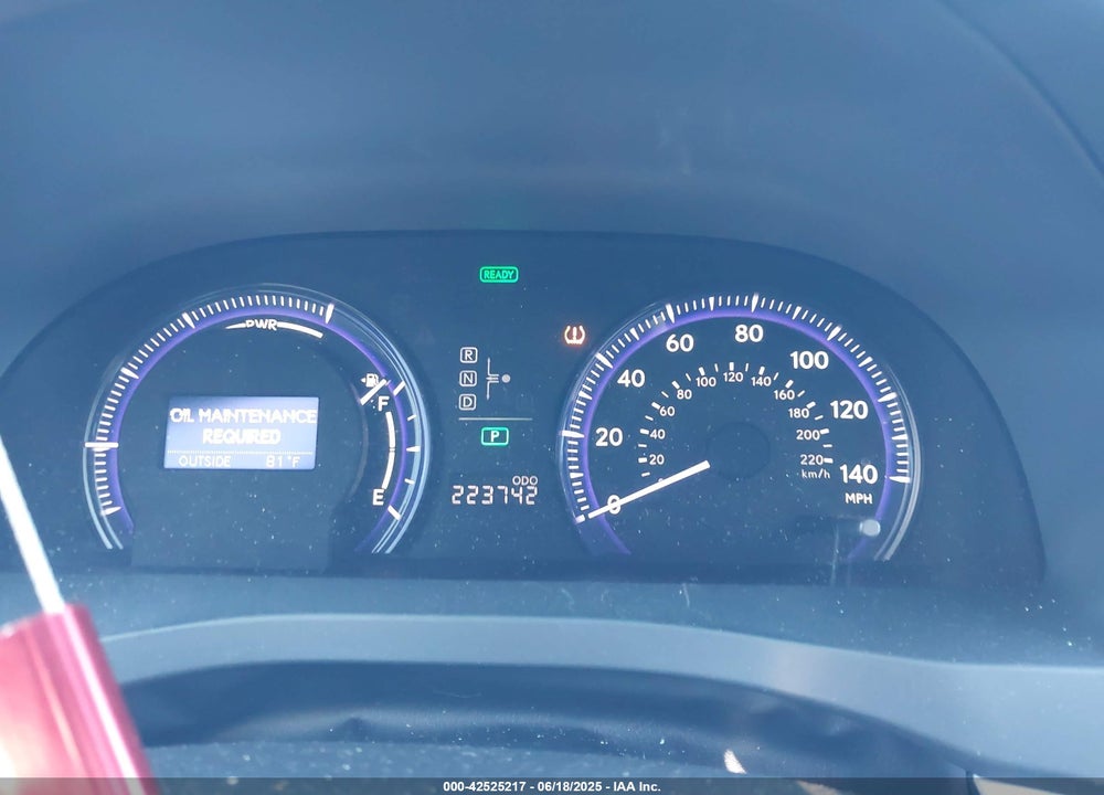 2010 LEXUS HS 250H PREMIUM VIN: JTHBB1BA7A2008681