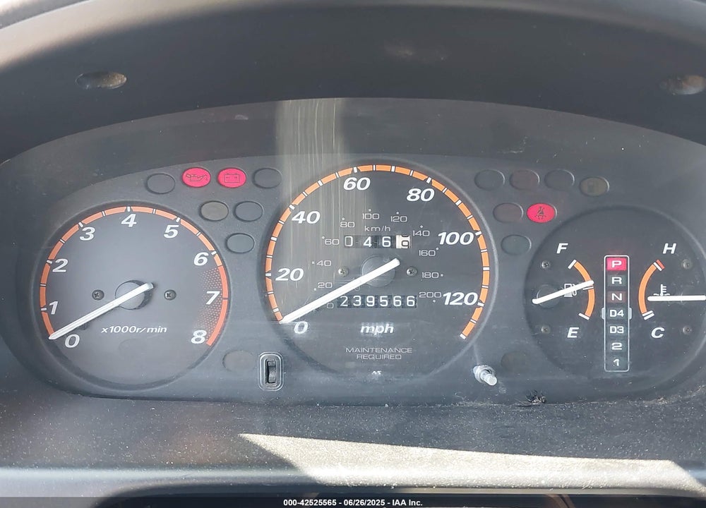 1998 HONDA CR-V EX VIN: JHLRD1866WC058988