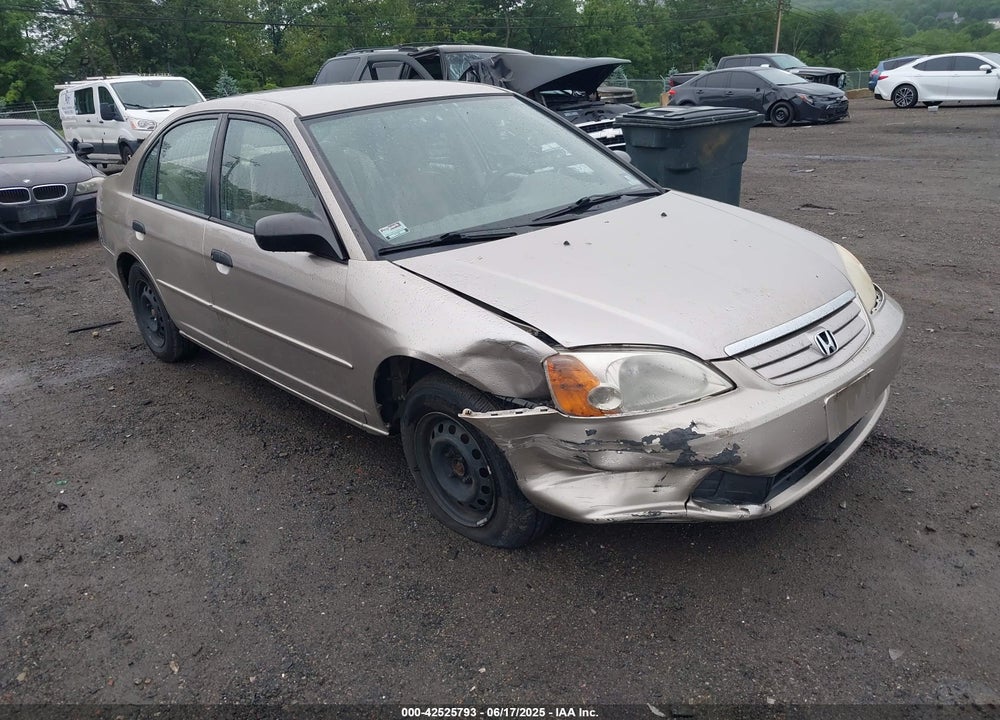 2001 HONDA CIVIC LX VIN: JHMES165X1S010029