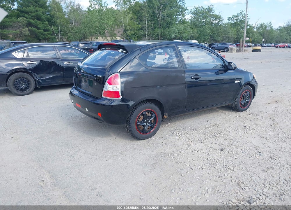 2007 HYUNDAI ACCENT GS VIN: KMHCM36C47U035496