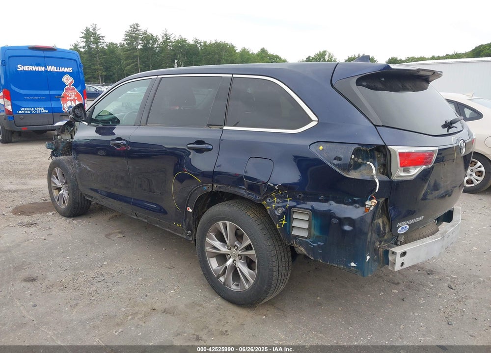 2014 TOYOTA HIGHLANDER VIN: 5TDBKRFH7ES018603