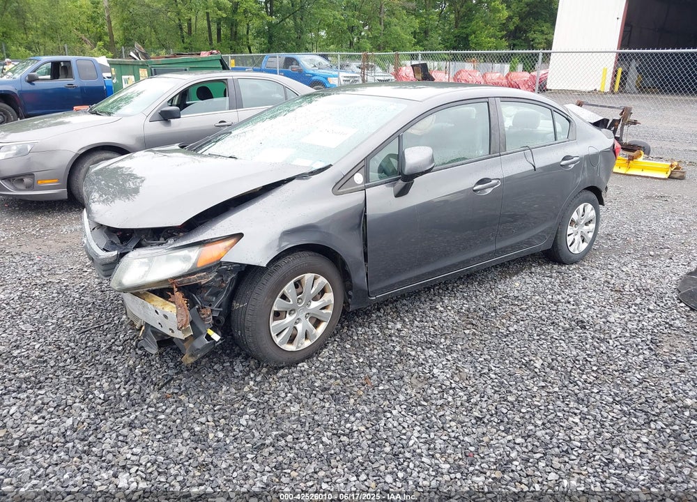2012 HONDA CIVIC VIN: 2HGFB2F51CH563532