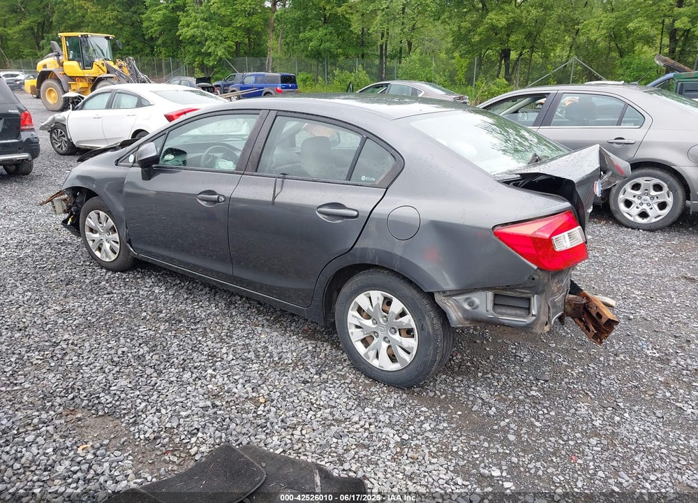 2012 HONDA CIVIC VIN: 2HGFB2F51CH563532