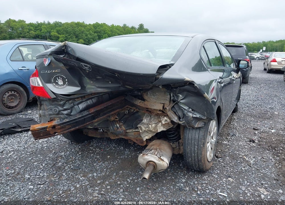 2012 HONDA CIVIC VIN: 2HGFB2F51CH563532