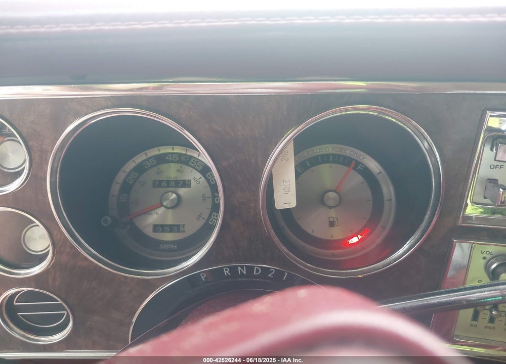1985 CHRYSLER FIFTH AVENUE VIN: 1C3BF66P0FX531847