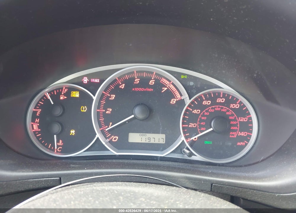 2012 SUBARU IMPREZA VIN: JF1GV7F67CG019053