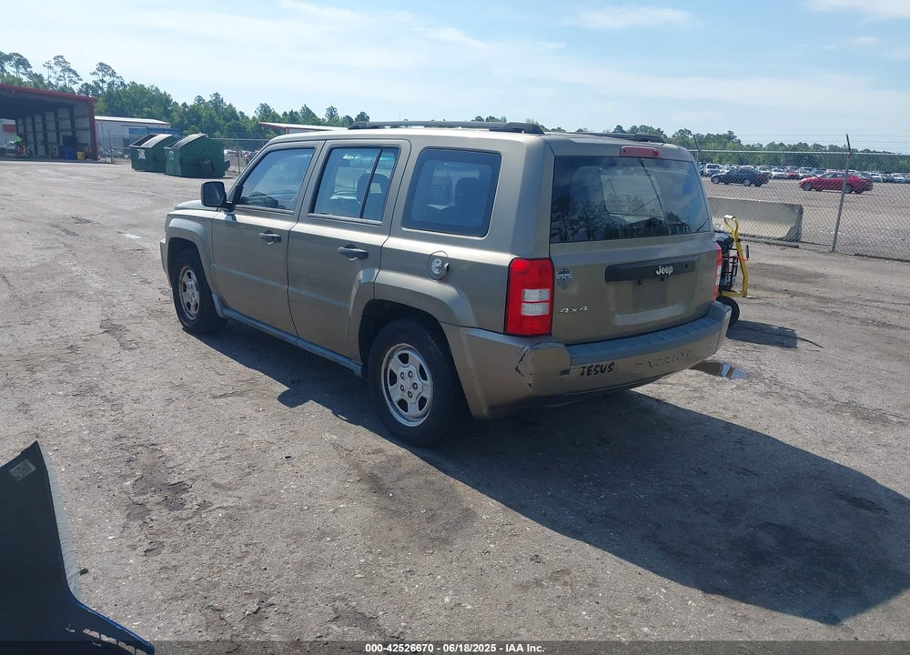 2008 JEEP PATRIOT VIN: 1J8FF28W38D700492