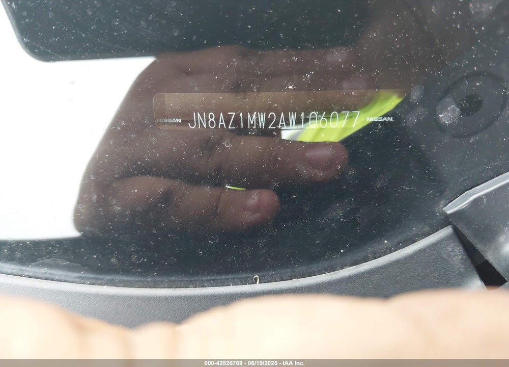 2010 NISSAN MURANO VIN: JN8AZ1MW2AW106077