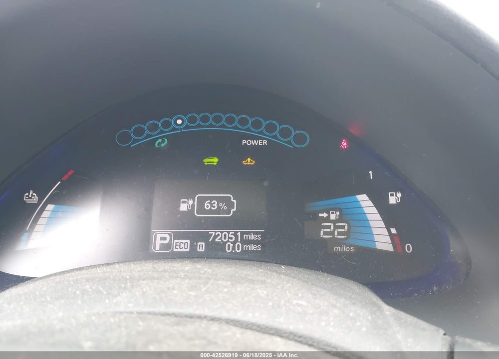 2013 NISSAN LEAF SL VIN: 1N4AZ0CP3DC404827