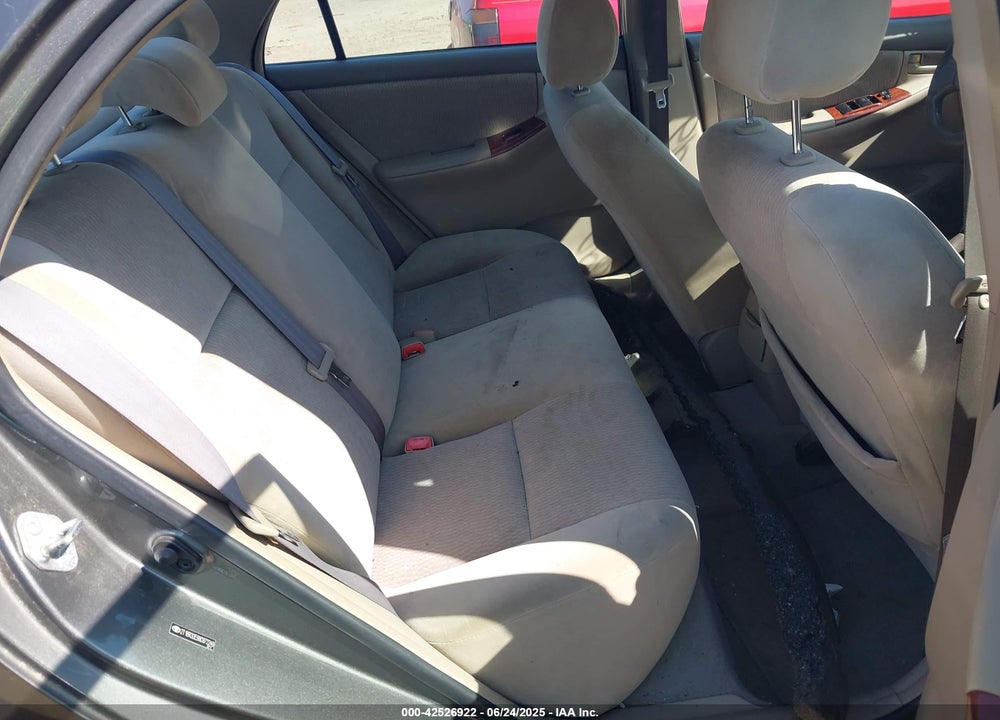 2008 TOYOTA COROLLA LE VIN: 2T1BR32E98C872249