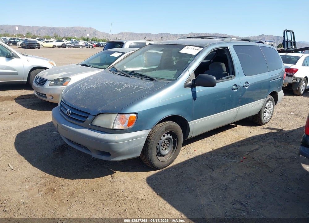 2001 TOYOTA SIENNA LE VIN: 4T3ZF13C01U352803