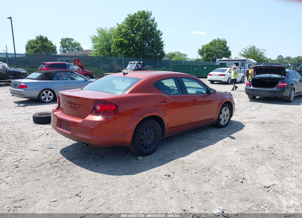 2012 DODGE AVENGER VIN: 1C3CDZCB8CN154728