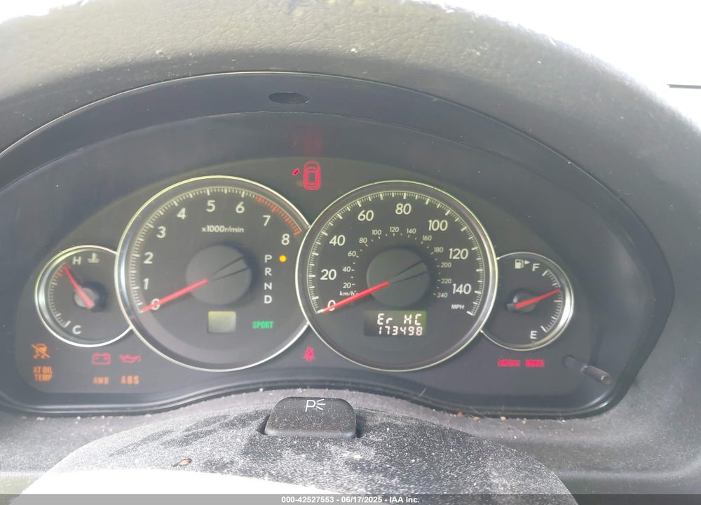 2009 SUBARU LEGACY VIN: 4S3BL616497230005