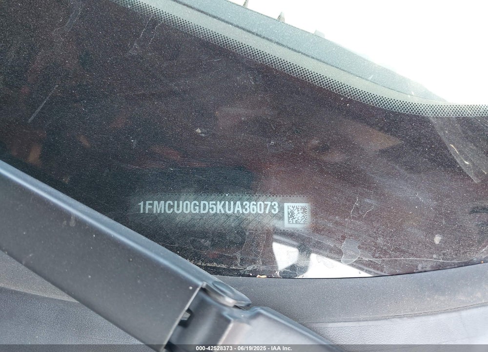 2019 FORD ESCAPE VIN: 1FMCU0GD5KUA36073