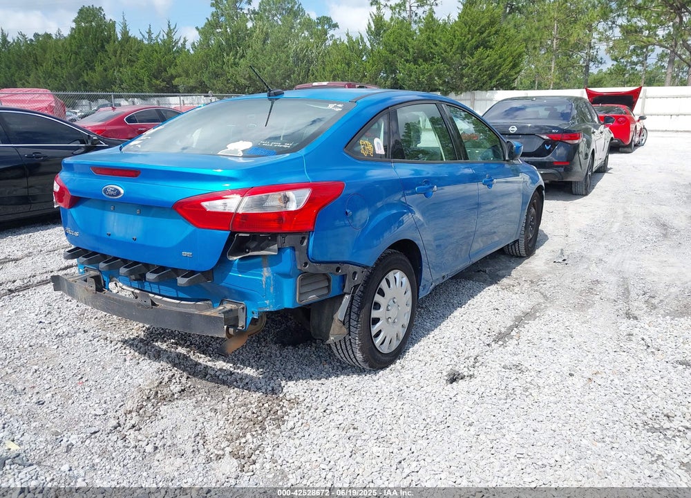 2012 FORD FOCUS SE VIN: 1FAHP3F21CL308926