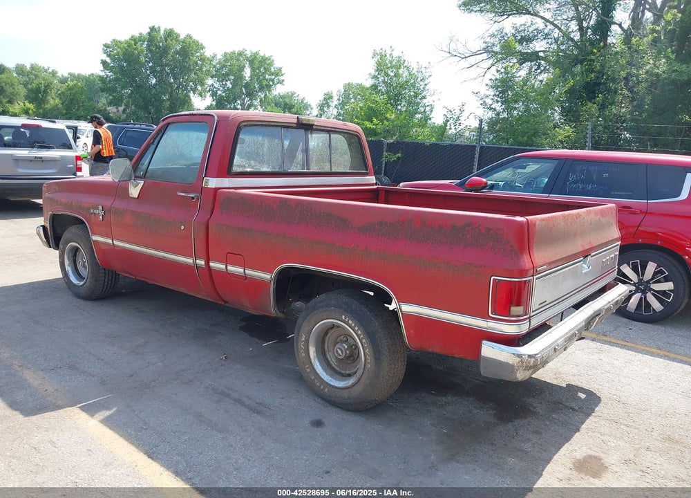 1987 CHEVROLET R10 VIN: 1GCER14K4HJ122928