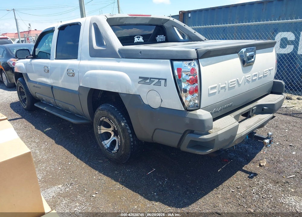 2002 CHEVROLET AVALANCHE 1500 VIN: 3GNEK13TX2G158184