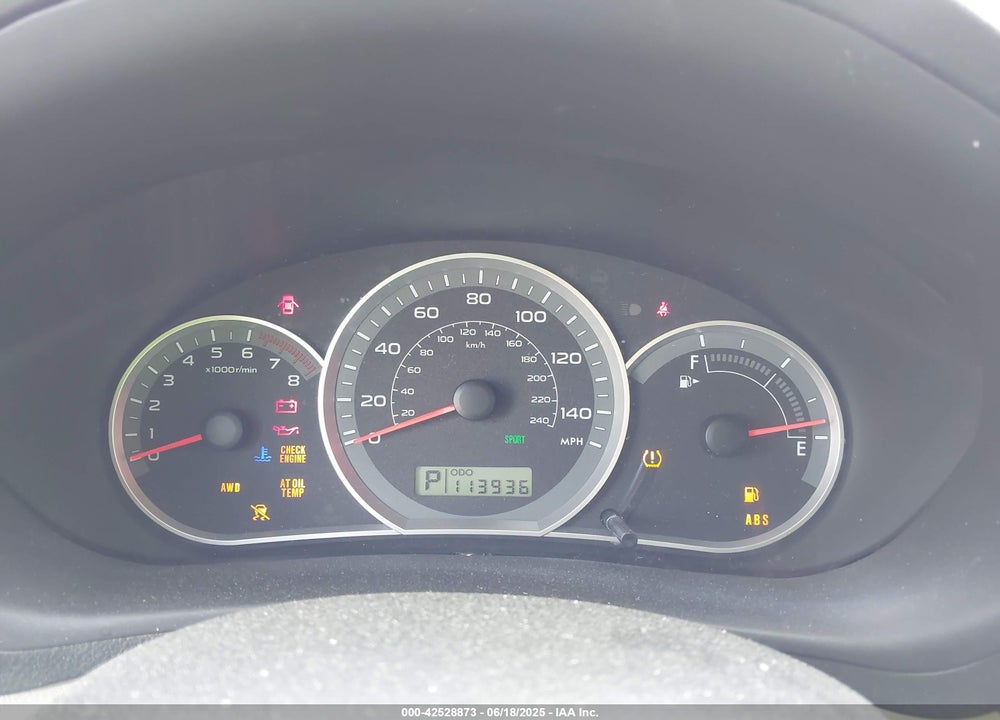2011 SUBARU IMPREZA VIN: JF1GE6A64BH517222
