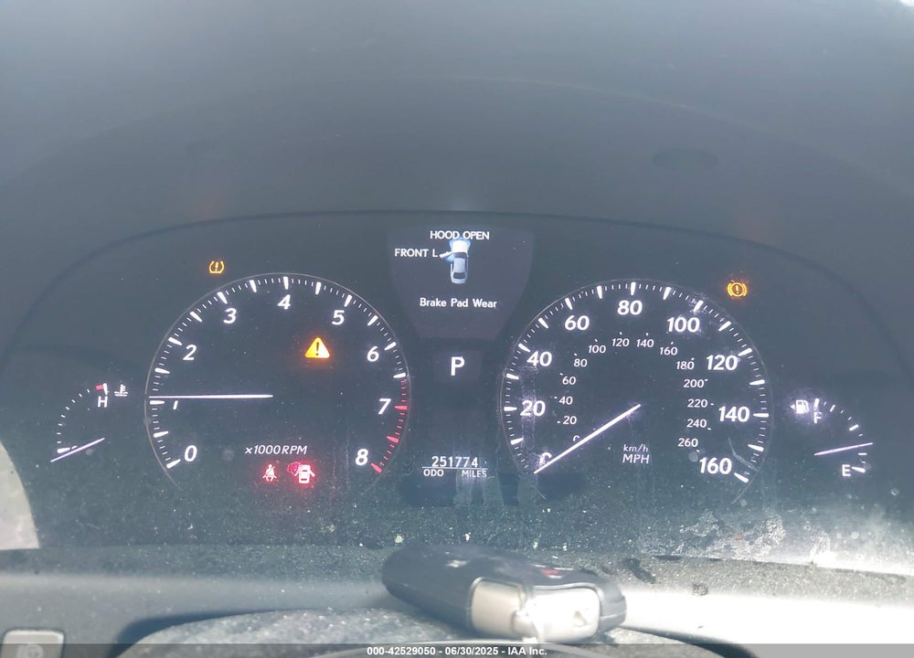 2007 LEXUS LS460 VIN: JTHBL46F675010952