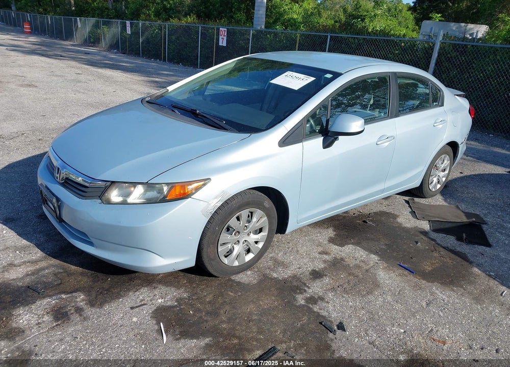 2012 HONDA CIVIC VIN: 19XFB2F58CE085586